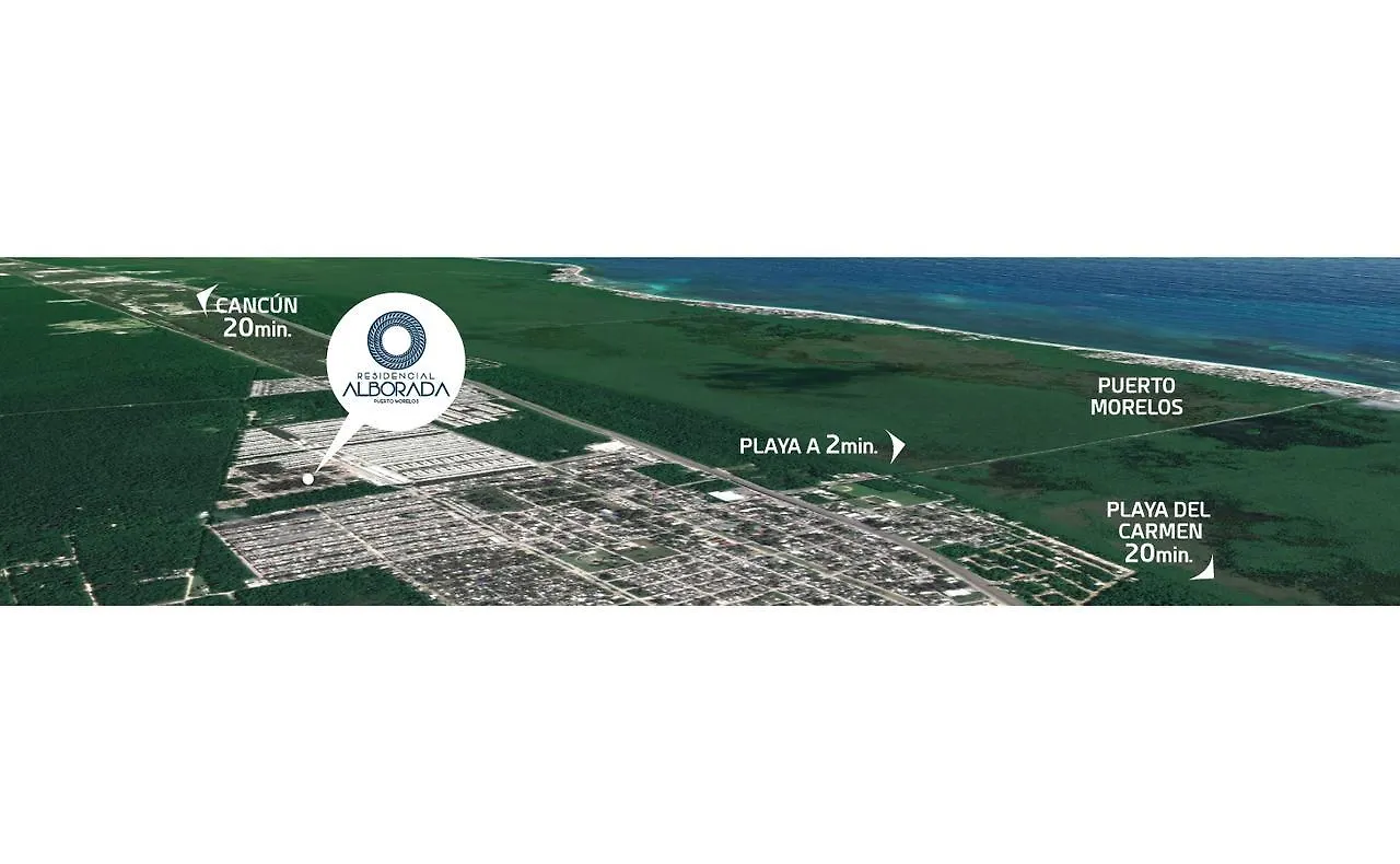 アパート ホテルResidencial Alborada プエルト・モレロス メキシコ